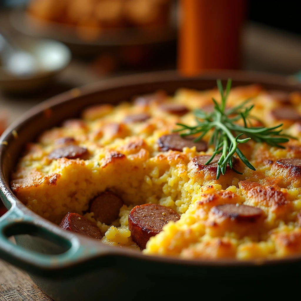 Savory Sausage Cornbread Dressing