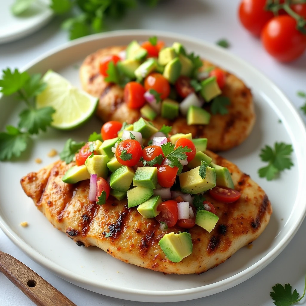 Chicken Breast with Avocado Salsa