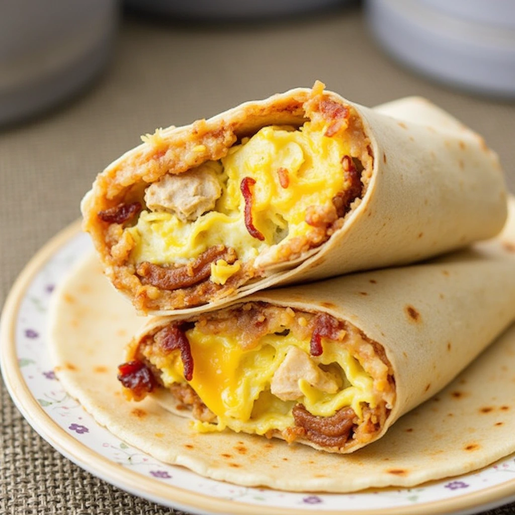 Sweet and Savory Breakfast Burrito