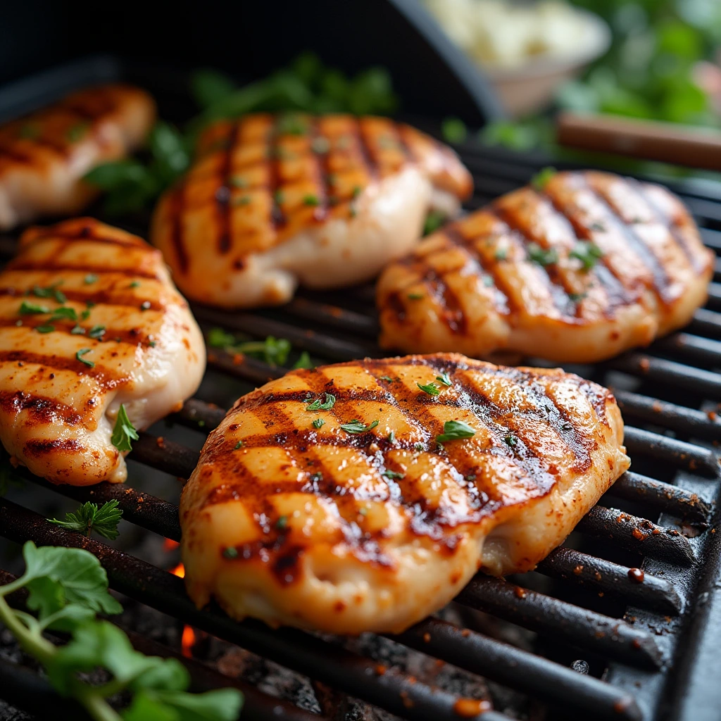 Batch Cooking Grilled Chicken