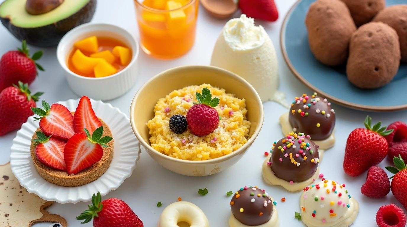 Healthy Desserts and Kid-Friendly Sweet Treats Display