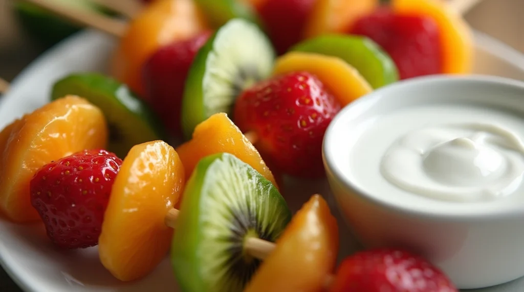 Fruit Kabobs with Yogurt Dip Recipe – A Fun and Healthy Snack