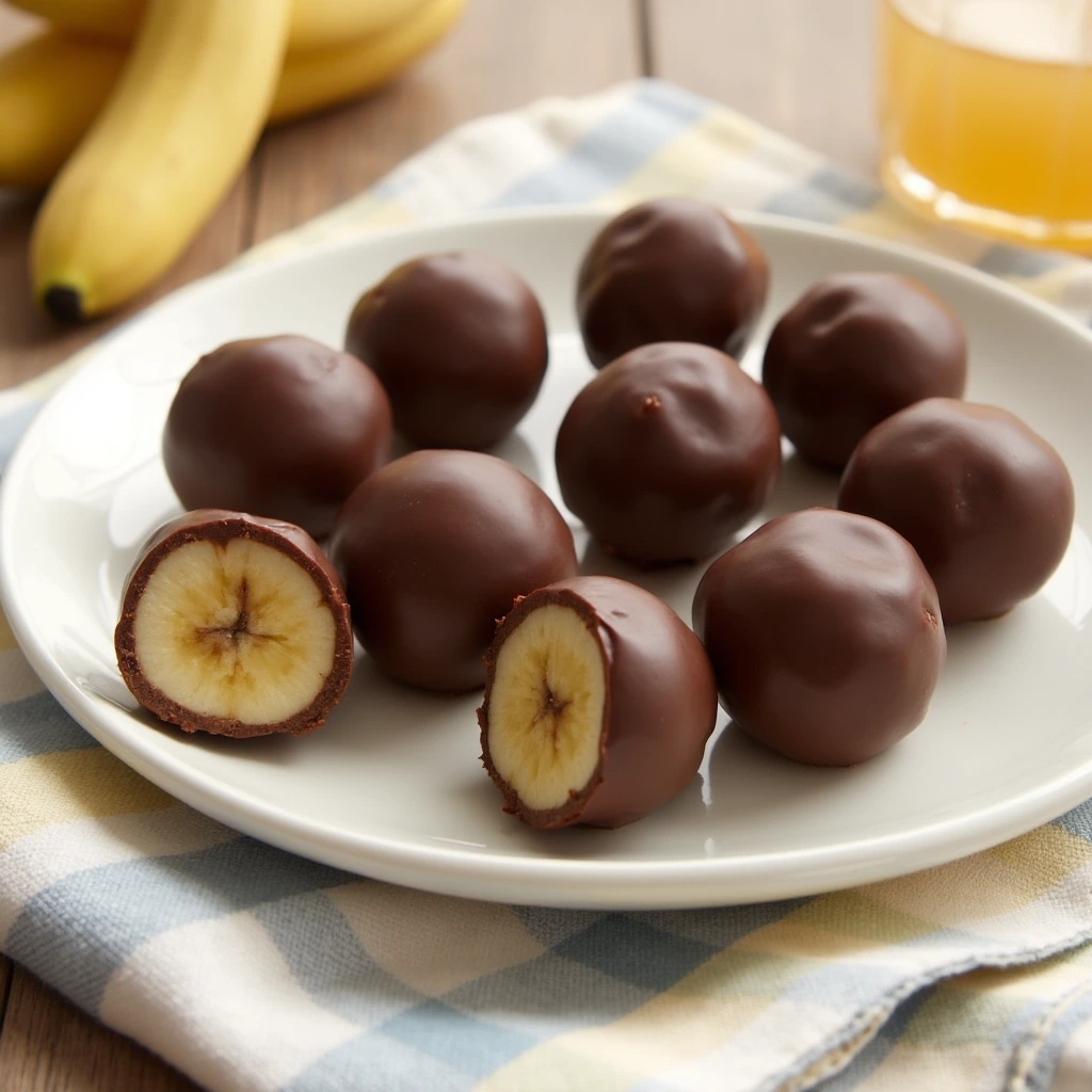 Chocolate-Covered Banana Bites