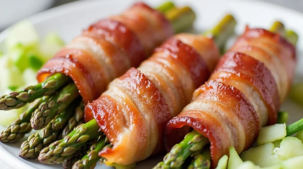 Keto Air Fryer Bacon-Wrapped Asparagus