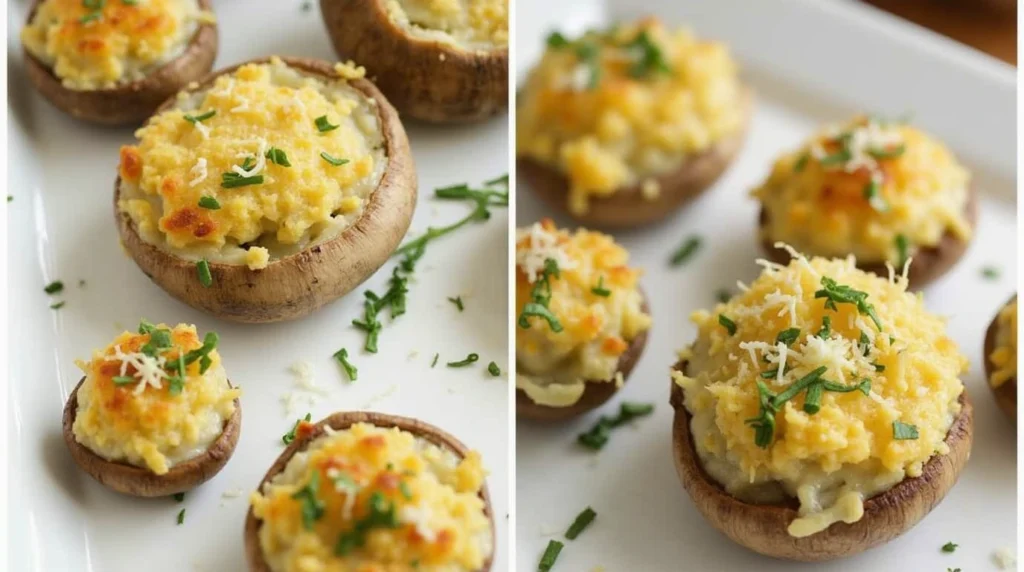 Keto Air Fryer Cheese-Stuffed Mushrooms